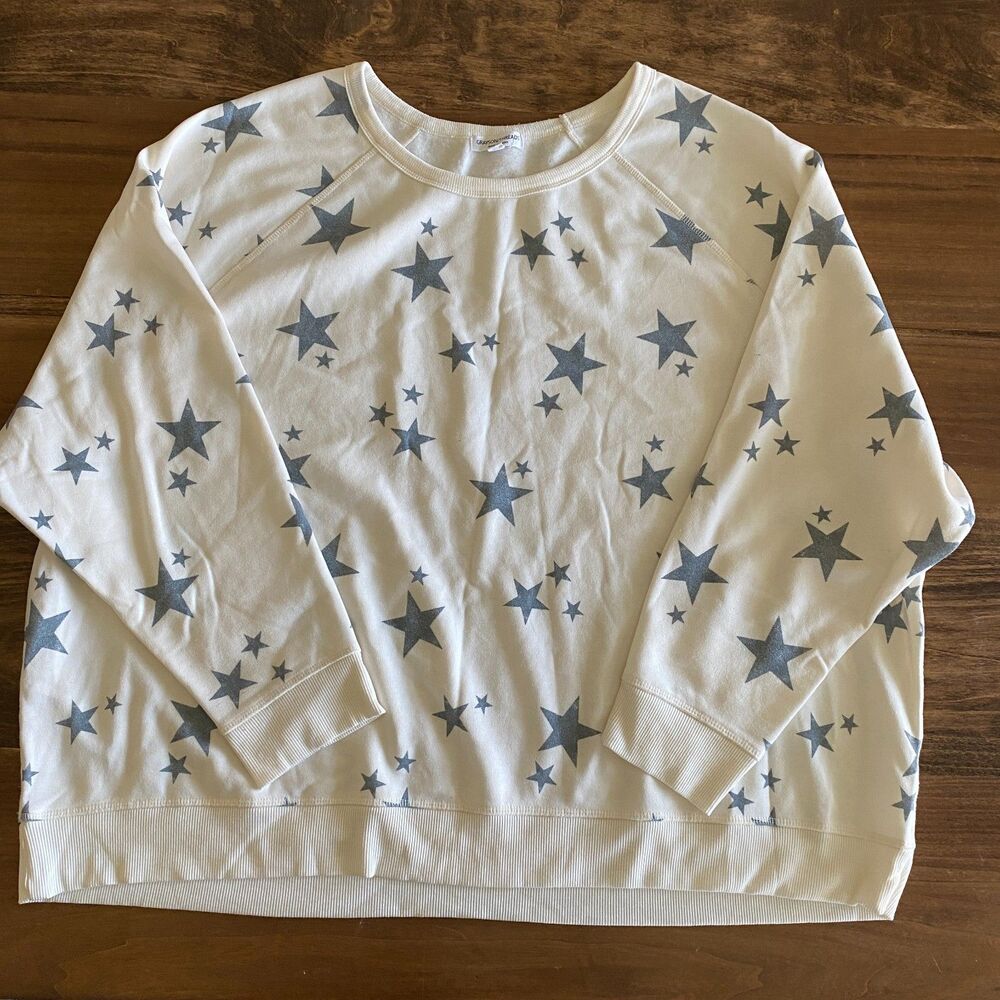 Grayson Threads Gray Star Sweatshirt Women's 3X